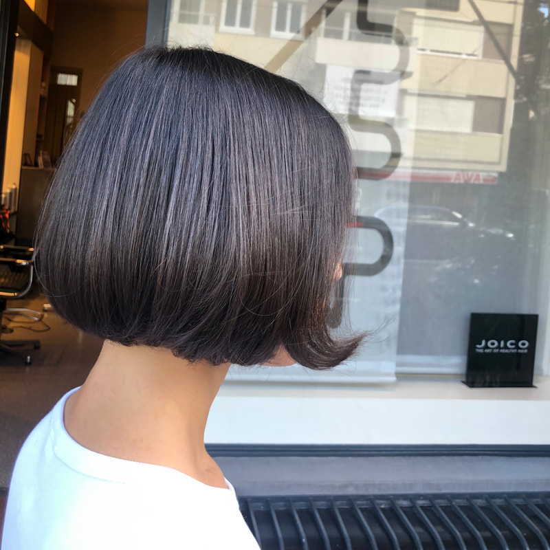 Women's haircut by Sylvan Warring, hair studio in Zürich
