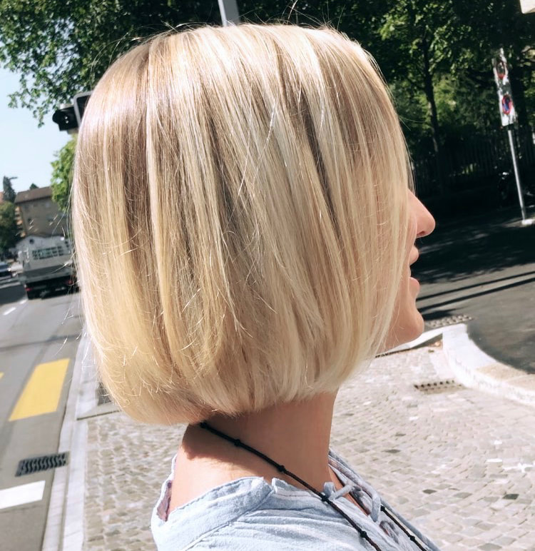 Women's haircut by Sylvan Warring, hair studio in Zürich