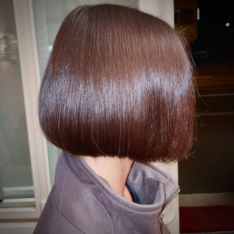 Women's haircut by Sylvan Warring, hair studio in Zürich